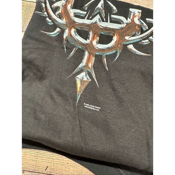 Vintage y2k 2005 Judas Priest World Tour Size XXL Black Concert Gildan Tshirt - Picture 3 of 6
